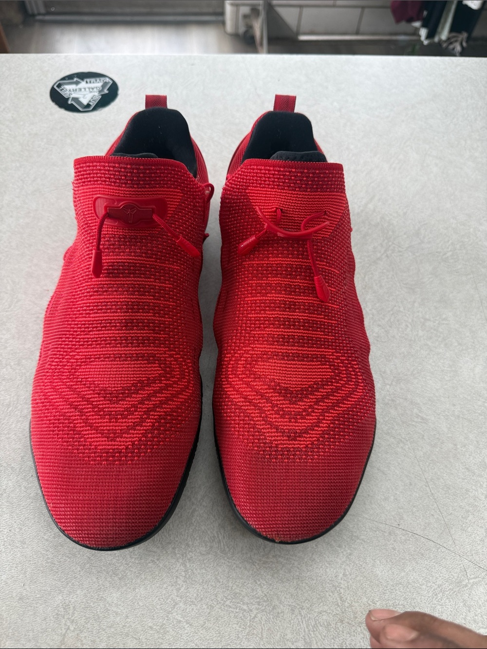 Men's kobe AD nike Knit Sneakers - Red